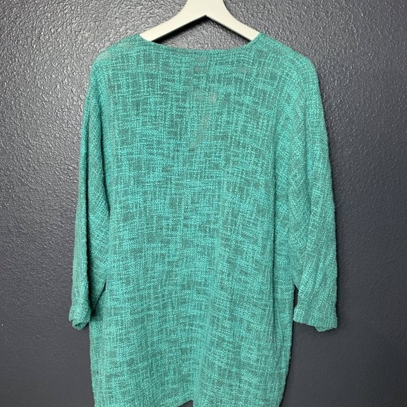 NWT Masai Green Draped Open Front Textured Knit Jacket size XL - Picture 3 of 7